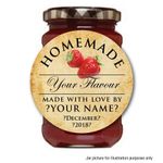 PERSONALISED JAM POT LID JAR LABEL STICKER HOMEMADE PRESERVE CONSERVE CHUTNEY 17
