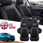 Deluxe Black PU Leather Full Set Seat Covers For Kia Ceed Sorento Soul Sportage
