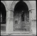 Glass Magic Lantern ST WALTER SCOTTS TOMB DRYBURGH ABBEY C1910 PHOTO SCOTLAND 