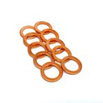 HEL PERFORMANCE Copper Crush Washers M10, 10mm, 3/8" (10 PACK)