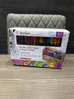 Zebra Doodler'z Gel Stick Pens Fashion/Glitter/Neon/Pastel Set of 51 (9 Missing)