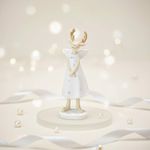 Resin Elk Ornament Lovely and Interesting Wedding Reindeer Sculpture Artisanal