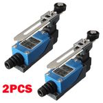 2x ME-8108 Limit Switch Rotary Adjustable Roller Lever Arm MiniLimit Switch UK