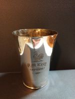 Antique 1867 Silver Plated  Cup/beaker, Cockerel, Aspinwall, P M Leay