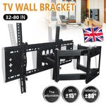TV Wall Bracket Mount Tilt Swivel Samsung LG Toshiba 32 40 43 50 55 65 80 Inch