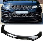 For Range Rover 2014-2019 Gloss Black ABS Front Bumper Chin Lip Spoiler Splitter