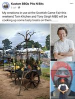 Argentinian Asado Grill As Used At The Scottish Game Fair 2025