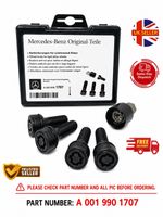 Mercedes-Benz Locking Wheel Nuts & Key Set A0019901707 Anti-Theft Nuts-See Video