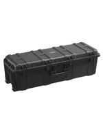VEVOR 5.5 Cu.ft Weatherproof Hard Case with 3 Handles Large Capacity Case Black