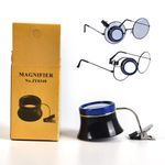 Clip-On Eye Loupe Eyeglass Magnifier Watchmakers Repair Tool Eyeglass Magnifier