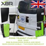 For Ford Transit Custom Anti Theft Combo Security Shield Protection Plates Black