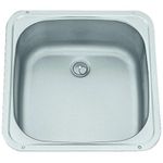 Dometic SMEV VA910 Stainless Steel Sink with Seal and Drain 370mm X 370mm