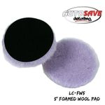 Lake Country- 5" Foamed Wool Pad |Nanofoam |Lambswool Fibers |Haze Free Finish