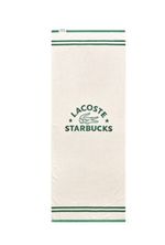 Starbucks Korea x Lacoste Trenta Beige Beach Towel Large size Limited Edition
