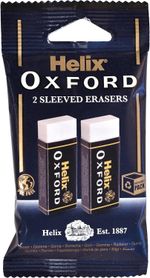 Helix Oxford Twin Pack of Erasers, Oxford Blue, Large