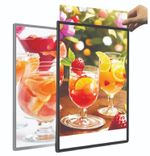 Ultra-Slim LED Light Box, Wall-Mounted Advertising Display Frame, Plug-in Advert