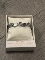 Pure By Coppercraft Silver Tone Magnetic Therapy Link Bracelet - Boxed