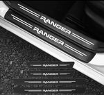 4Pcs Ford Ranger Carbon Fibre Effect Adhesive Door Sill Protective Strips