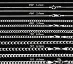 Genuine 925 Sterling Silver Curb Chain Necklace Lobster Clasp 16"-30" Gifts UK
