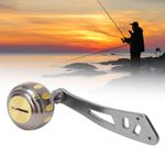 CNC Metal Reel Handle Knob Gun Gold