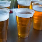 Reusable Half Pint Plastic glasses 10Oz Party Glasses Mutli purpose Use Clear
