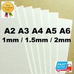 A4 A3 A2 Card Sheets Backing Paper Board Kraft Model Mount Arts Crafts Cardboard