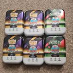 6 Empty Mini Tins Match Attax 2026/27 Card Storage 20th Anniversary Pixel Power