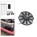 12" inch 12V 80W Slim Electric Fan Auto Radiator Cooling Push/Pull Universal UK