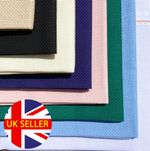 AIDA 11 14 16 18 22 28 COUNT CROSS STITCH FABRIC MATERIAL Black Cream Pink Blue