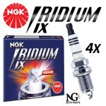 NGK IRIDIUM SPARK PLUGS x 4 - BKR9EIX / STOCK CODE 2669
