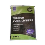 Comic Box Dividers | Pack of 25, White, Non-PVC, Caveman Comics