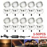 31mm WIFI Plinth Decking Lights WW LED Round Light Garden Deck Kitchen Yard IP67