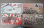 2018 THE GREAT WAR SERIES JOINT RELEASE AUSTRALIA & UK 4 PNC SET
