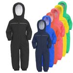 KIDS PUDDLE RAIN SUIT WATERPROOF ALL IN ONE CHILDRENS KIDS CHILDS BOYS GIRLS UK