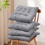 Set of 4 Square Seat Pads Armchair Booster Cushion Dining Chair Cushions 40*40cm