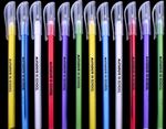 MATADOR HI-SCHOOL BALLPOINT GEL  black  INK  12 PENS 