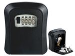 Wall Mounted Key Safe, 4 Combination Key Safe Outdoor Security Key Lock Box UK