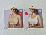 M&S Women's Bras 2pcs Bundle Opaline White Total Support Full Cup Non-Wired New