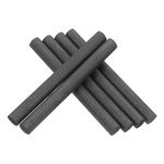 6Pcs Durable Graphite Cylinder Rods Black Conductive Electrodes for Lab Use