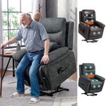 Riser and Recliner Chair with Massage, Heat, USB, Power Lift Chair