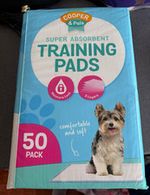 Cooper & Pals Training Pads 50 Pack with Moisture Lock Super Absorbent