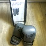 Everlast Powerlock Training Boxing Gloves 16oz Charcoal MPN 762378-40