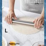 Stainless Steel Rolling Pin, Baking Tool, Non-stick Dough Roller for Baking