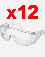 12 x  Pack Industrial Safety Glasses Goggles UV Protection Anti Fog Anti Scratch