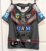 Manly Sea Eagles Rugby League Shirt Jersey - Marvel Falcon - ISC - Age 12