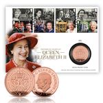 Queen Elizabeth II 100 Years Stamps & £5 Gold Proof Coin Cover from Royal Mail 