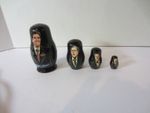 3 Presidents+ John Kerry  Nesting Doll-Bush, Clinton, Bush)3.5" Tall-(118C3)