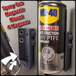 Aerosol Spray Can Magnetic Holder for WD40, Brake Cleaner, Paint  - 4 magnets