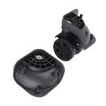 1 Pair Black Luggage Suitcase Caster Universal Wheel Nylon For Repair