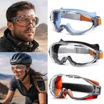 Safety Goggles Anti-Fog Clear Lens Protective Eyewear Dustproof Work Glasses UK